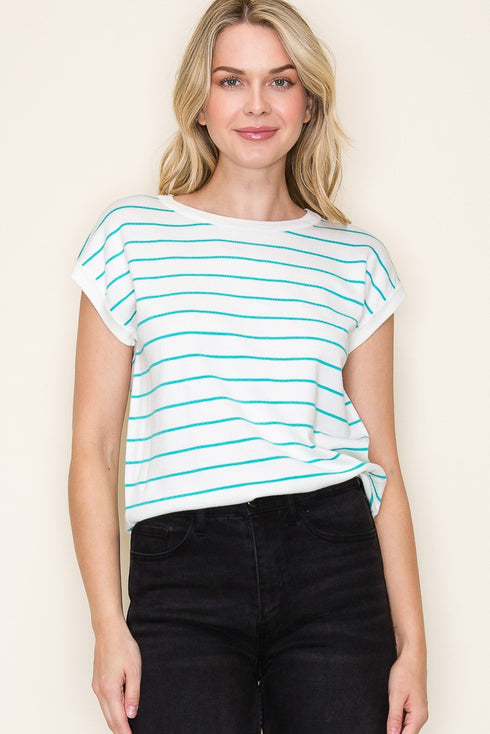 ELYSSA STRIPPED TOP